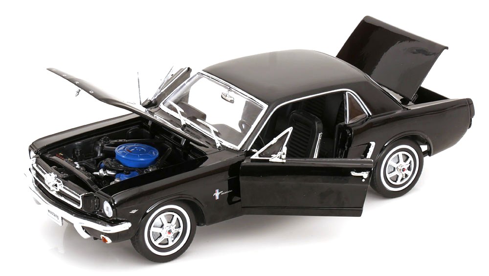 Ford Mustang Coupe 1964 1/2 black 1:18 Welly