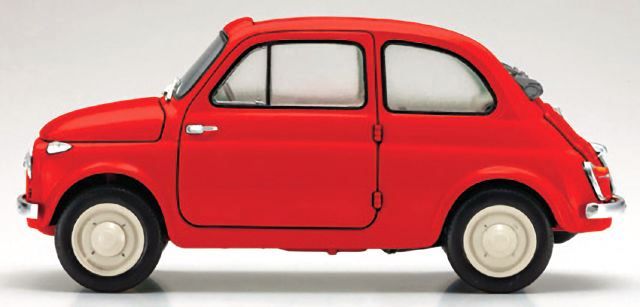 Fiat 500 D Cabriolet Open 1960 red 1:18 Kyosho