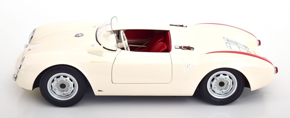 Porsche 550A Spider 1953 white/red 1:12 KK Scale