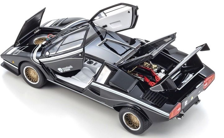 Lamborghini Countach LP5000 Quattrovalvole 1982 black/white 1:18 Kyosho