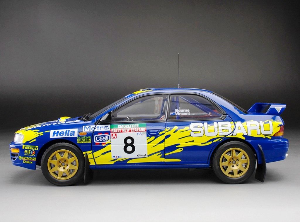 Subaru Impreza 555 #8 Bourne/Vincent Rallye WM Rallye Neuseeland 1997 1:18 Sun Star