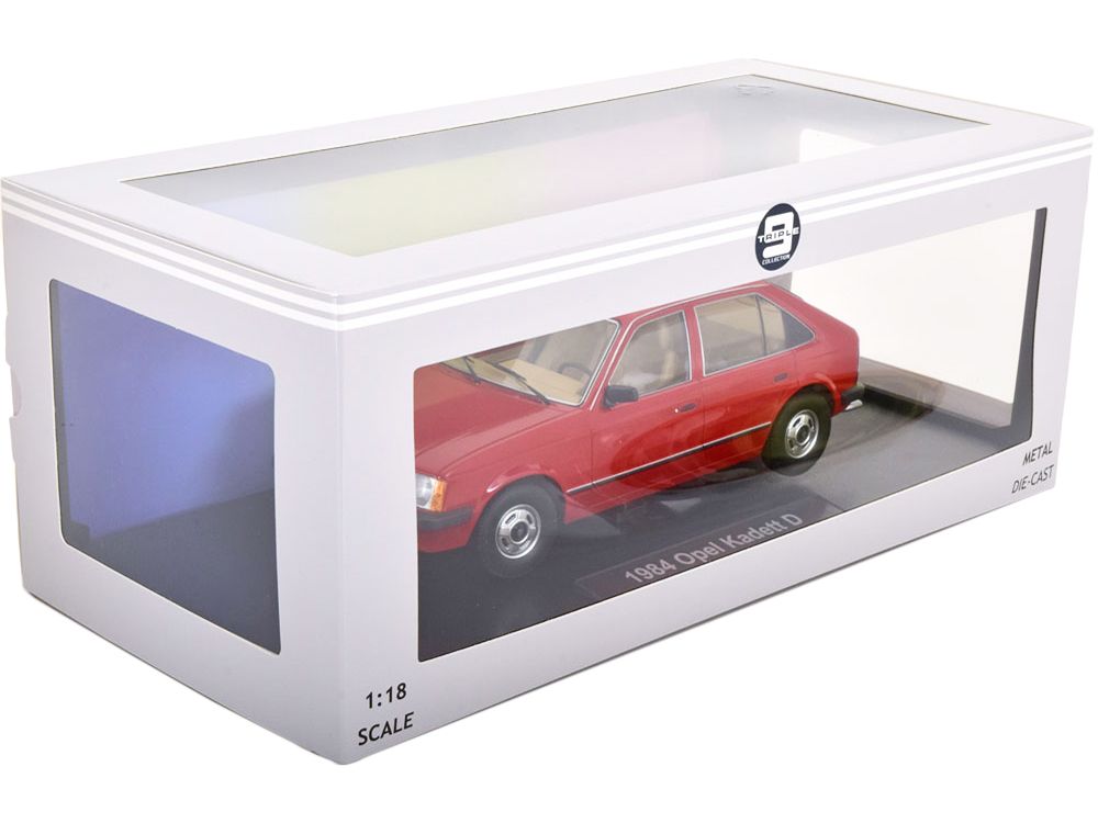 Opel Kadett D 5-Door 1984 red/beige interior 1:18 Triple9 Collection