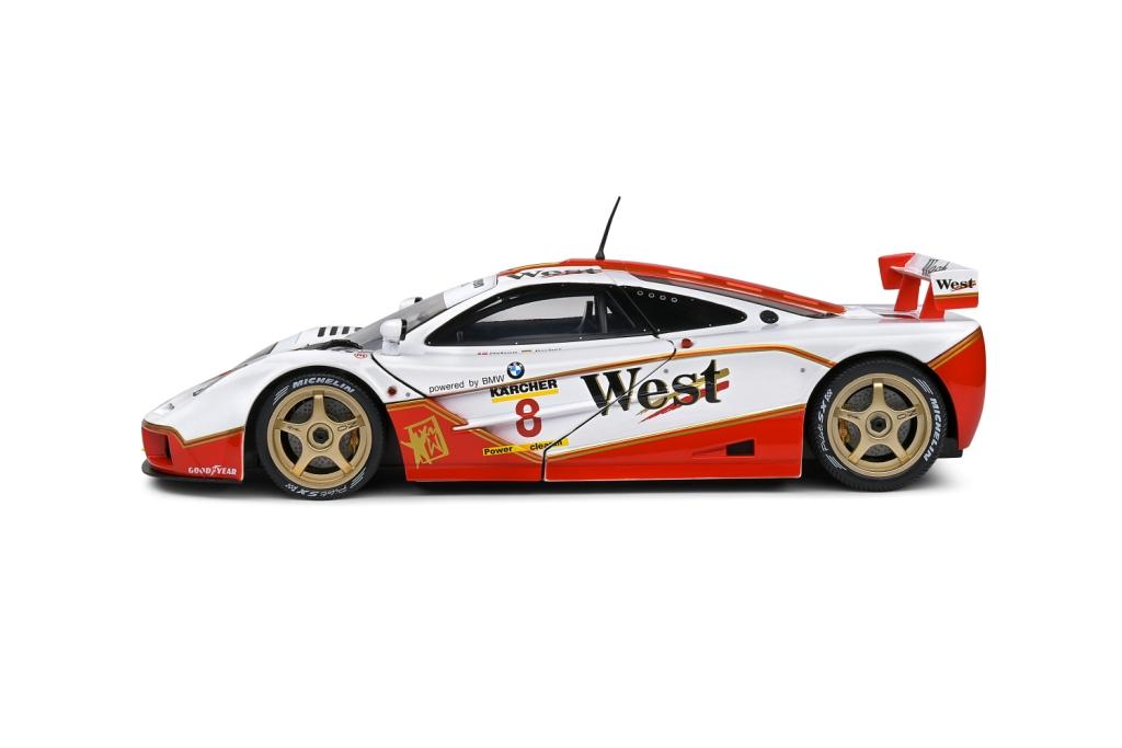 McLaren F-1 GTR BMW V12 Team West #8 Nielsen/Bscher BPR GT Endurance 1995 1:18 Solido