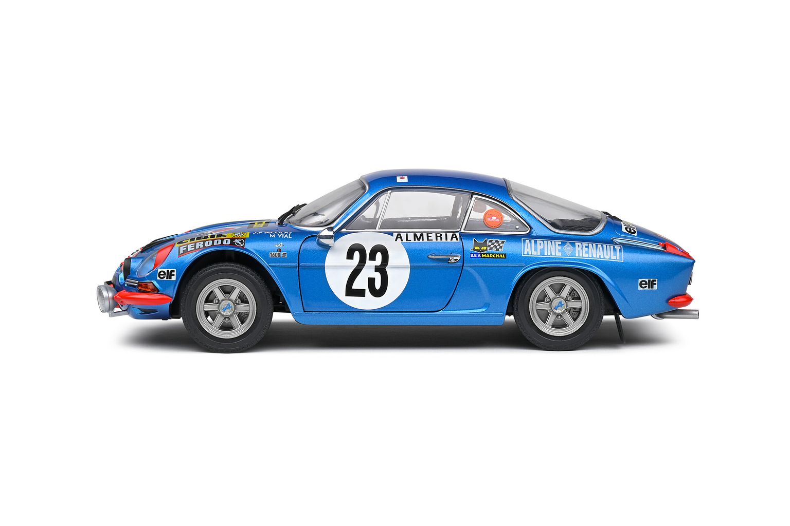 Renault Alpine A110 1600S #23 Nicolas/Vial Rally Monte-Carlo 1972 night version 1:18 Solido