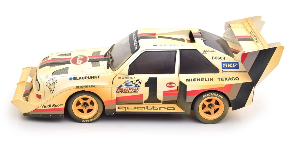 Audi Sport Quattro S1 #1 Walter Roehrl Winner Pike Peak 1987 1:18 CMR