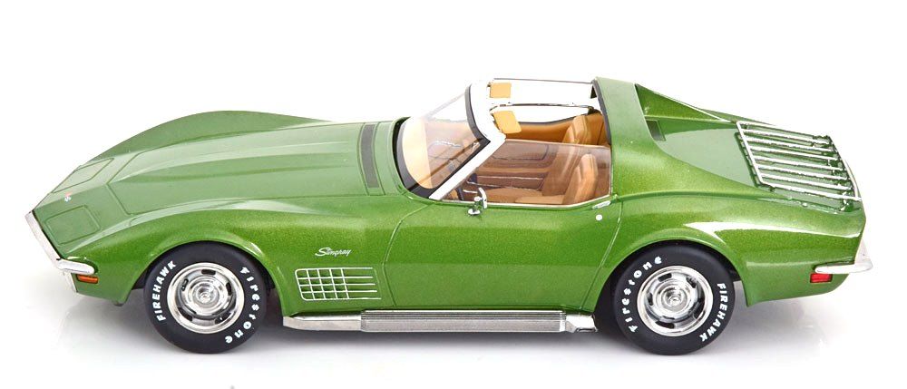 Chevrolet Corvette C3 1972 light green metallic 1:18 KK Scale