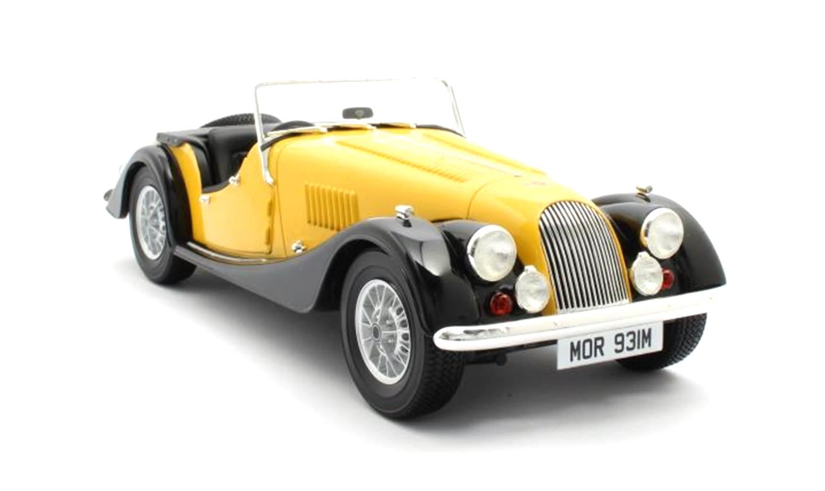 Morgan Plus 8 Eight Spider Open 1970 yellow/black 1:18 Cult Scale Models