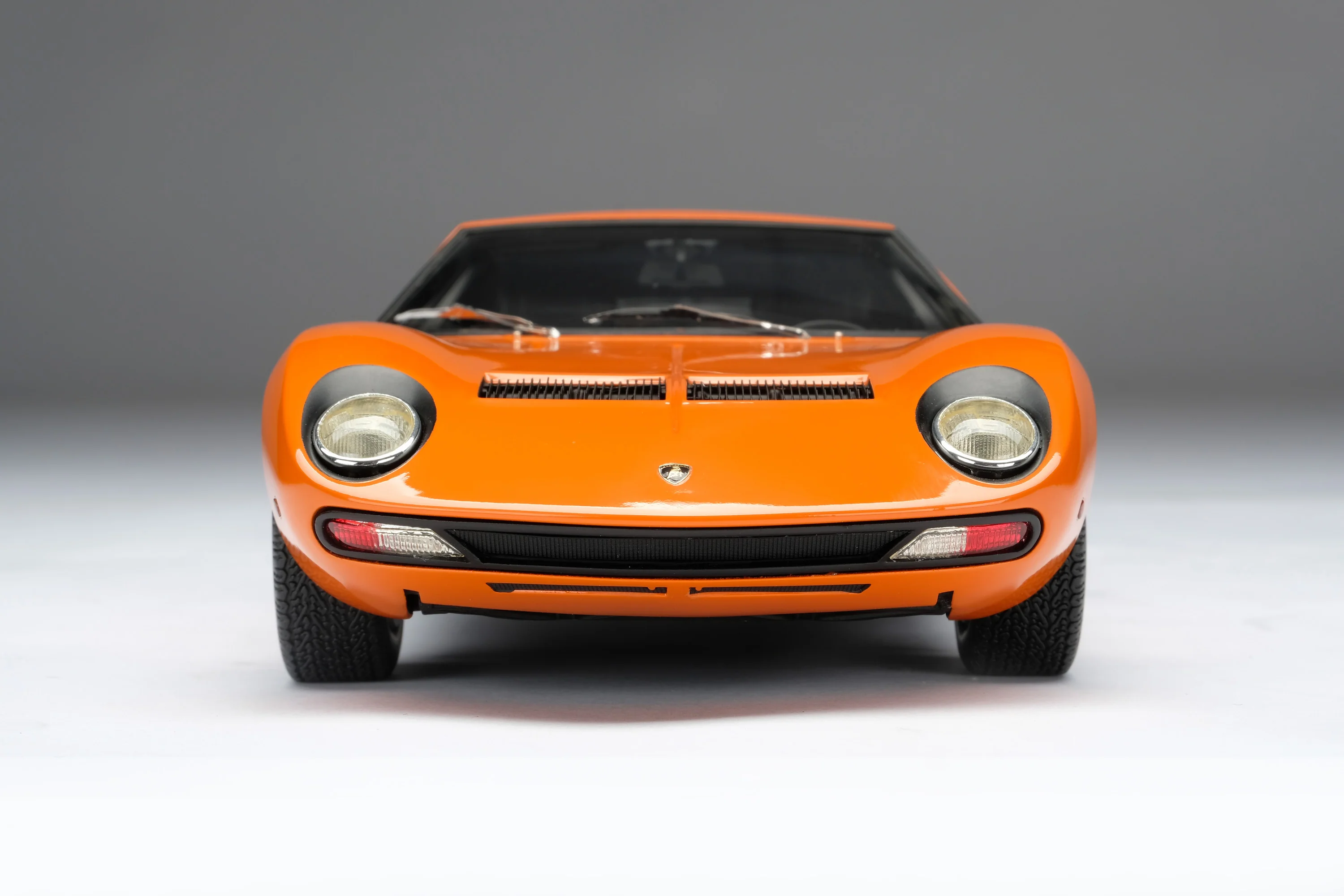 Lamborghini Miura P400 SV 1971 orange 1963 silver 1:18 Amalgam