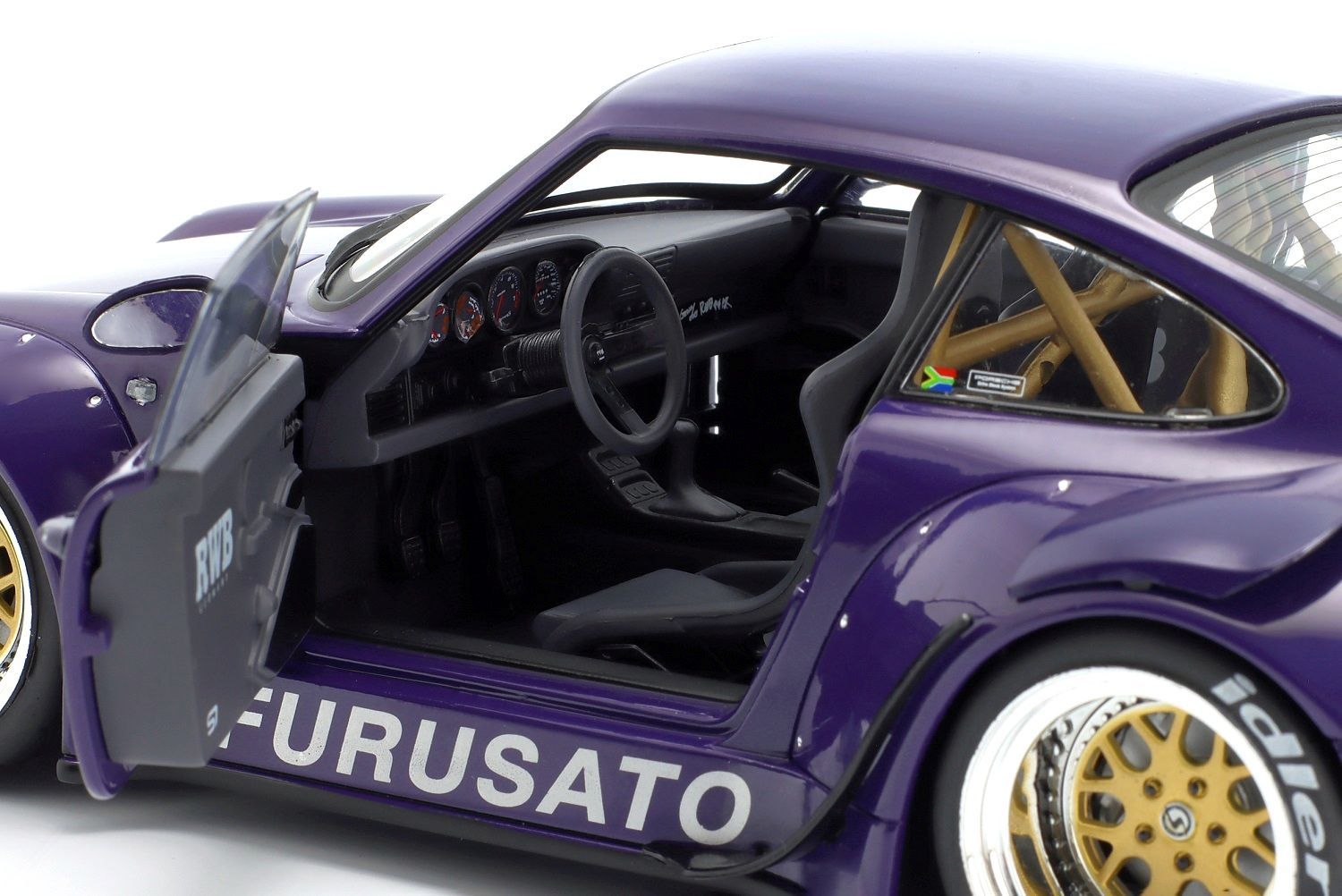Porsche 911 (993) RWB Rauh-Welt Furusato Sidney Hoffmann purple 1:18 Werk83