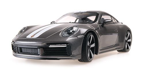 Porsche 911 992 Sport Classic 2022 grey metallic 1:18 Minichamps 