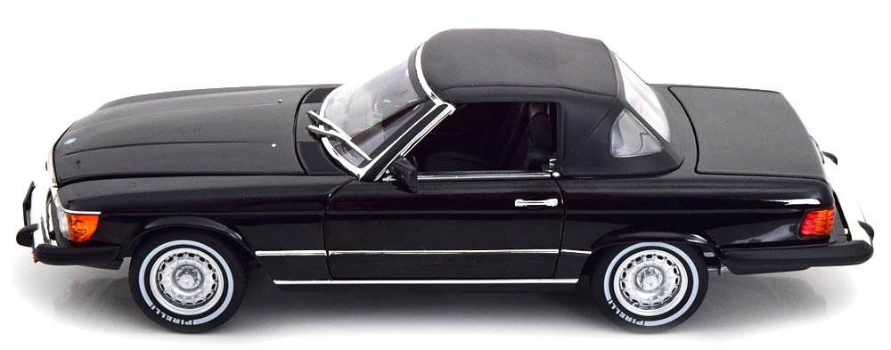 Mercedes-Benz SL R107 US Version American Gigolo 1979 black 1:18 Norev
