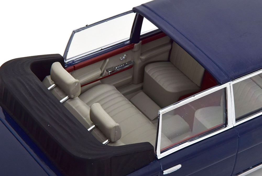 Mercedes-Benz S-Class 600 Pullman W100 Landaulet Semiconvertible 1964 dark blue 1:18 KK Scale