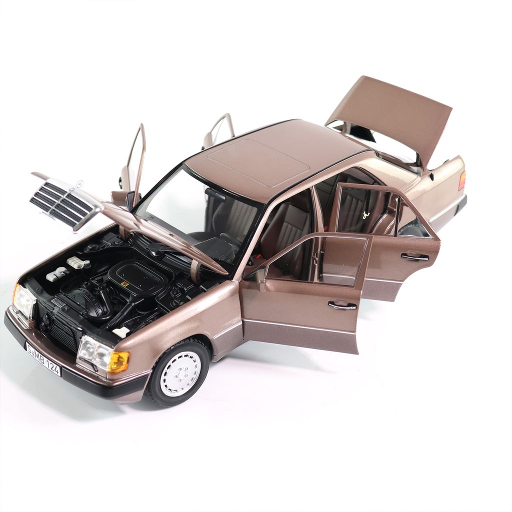Mercedes-Benz 230 E W124 1989 dark beige metallic 1:18 Norev