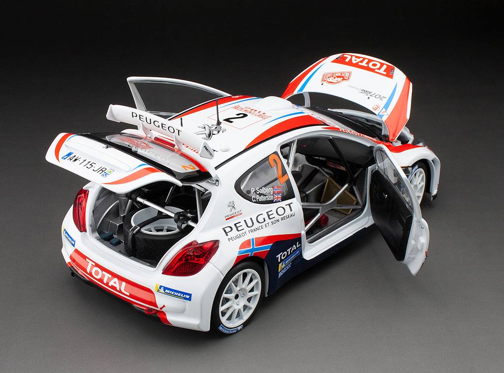 Peugeot 207 S2000 #2 P.Solberg/C.Patterson Rally Monte-Carlo 2011 1:18 Sun Star