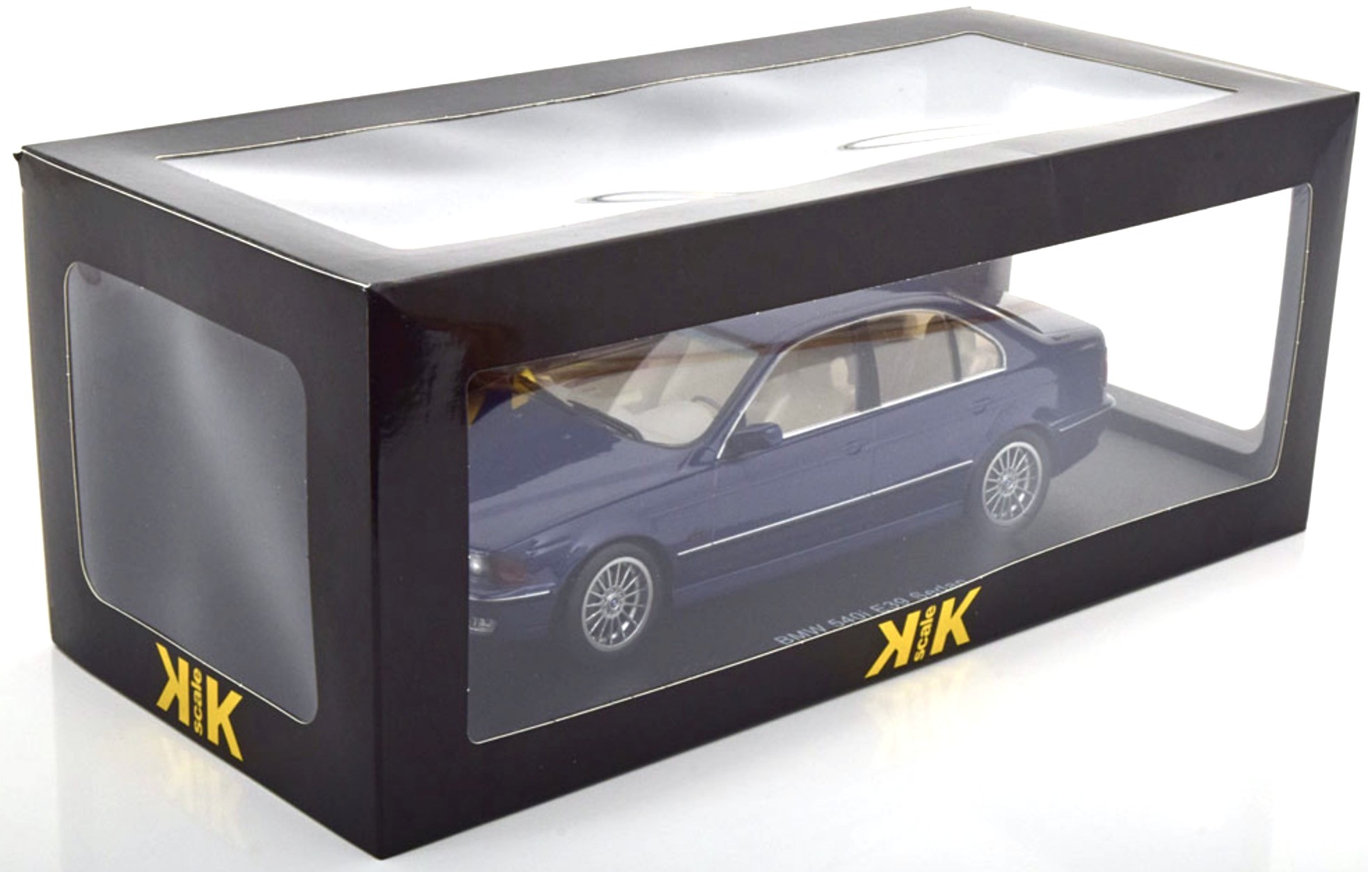 BMW 540i E39 Sedan 1995 blue metallic 1:18 KK Scale