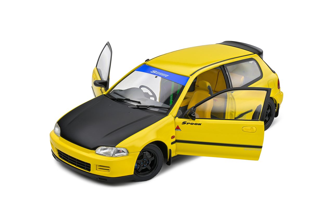 Honda Civic EG6 SIR II Spoon 1991 yellow 1:18 Solido
