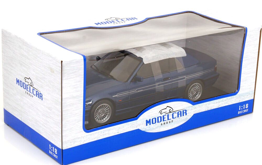 BMW Alpina B3 3.2 Cabriolet 1996 blue metallic 1:18 MCG Modelcar Group