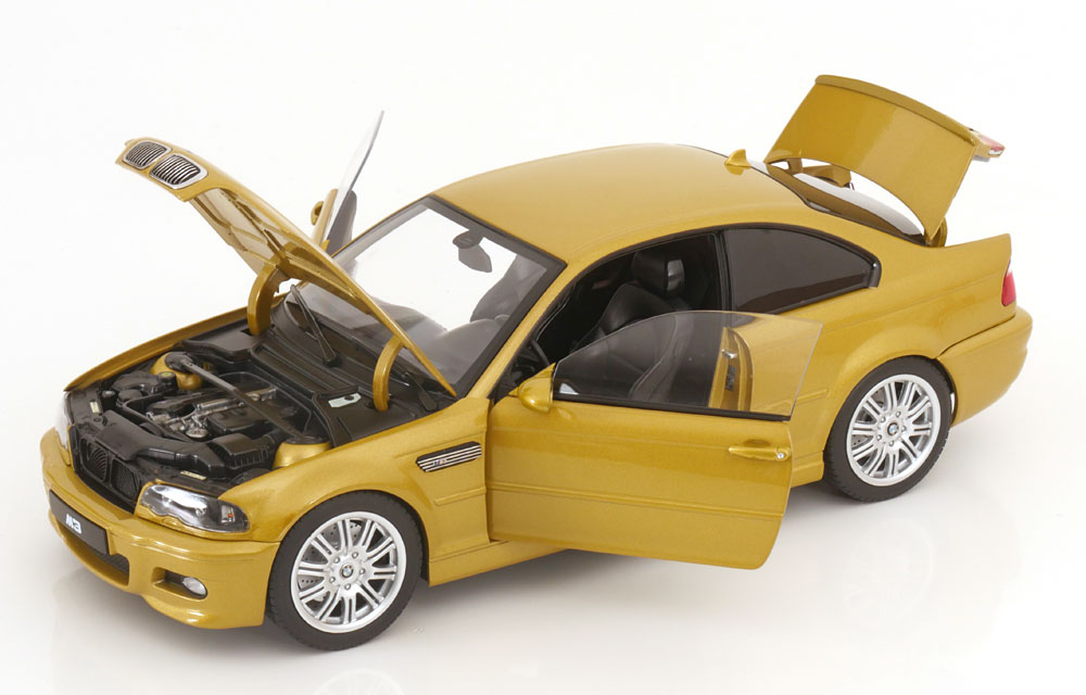 BMW M3 E46 2000 yellow metallic 1:18 Norev