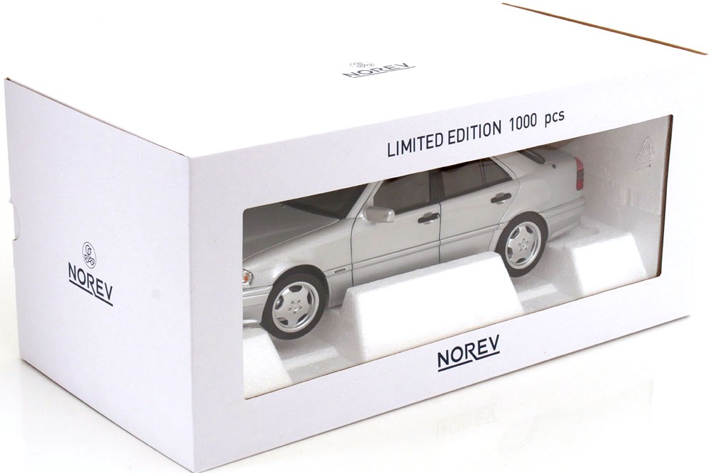 Mercedes-Benz C36 AMG W202 1993 silver 1:18 Norev