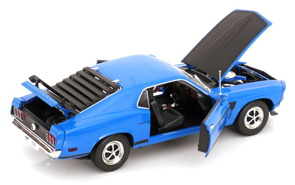 Ford Mustang Boss302 1969 blue 1:18 Welly