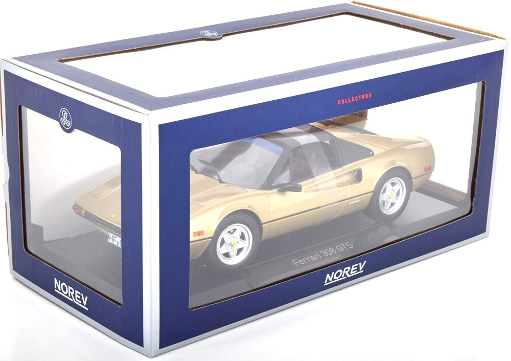 Ferrari 308 GTS Quattrovalvole 1982 gold metallic 1:18 Norev