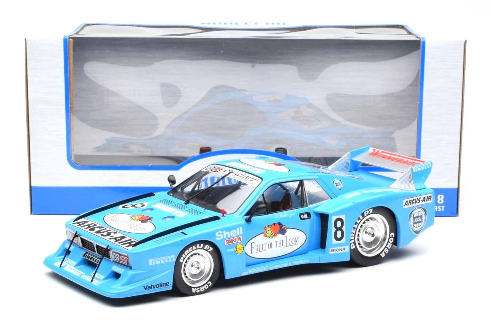 Lancia Beta Montecarlo Gr.5 #8 S.Müller Jr. Fruit of the Loom DRM ADAC Supersprint Nürburgring 1981 1:18 MCG Modelcar Group