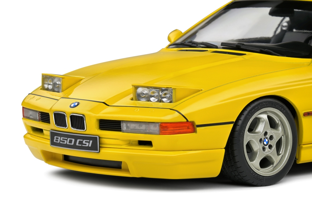 BMW 850 E31 SCI 1990 yellow 1:18 Solido