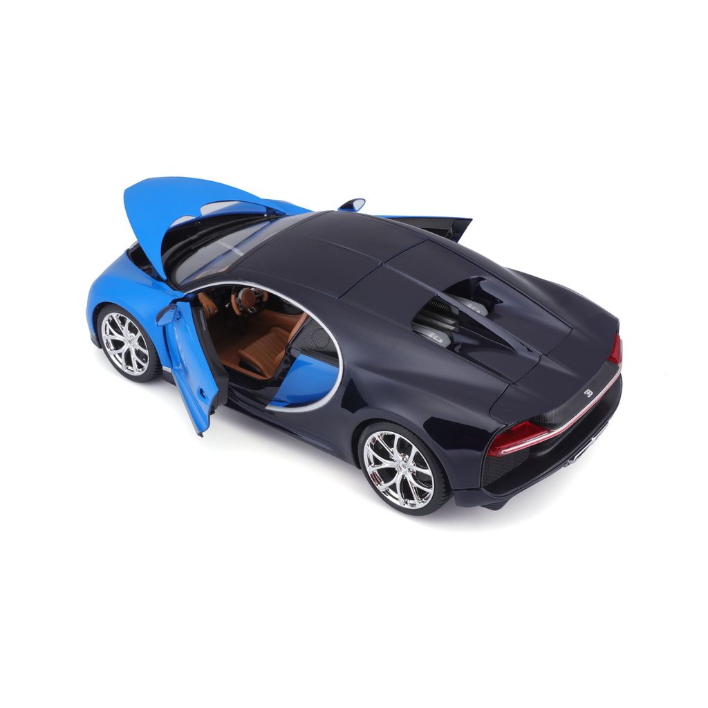 Bugatti Chiron blue/blue 1:18 Bburago
