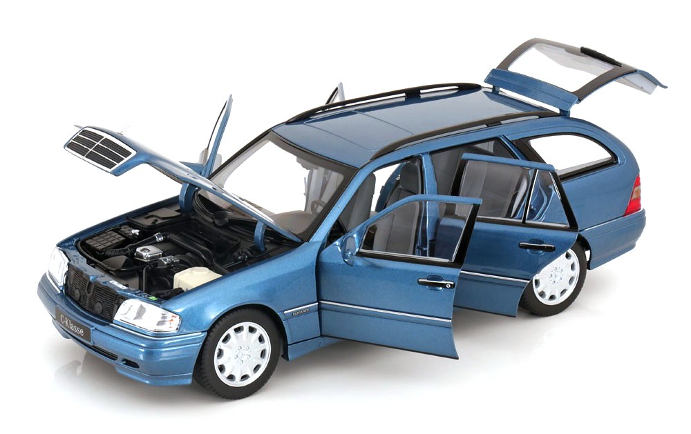 Mercedes-Benz C Klasse W202 Kombi 1997 blue 1:18 Norev