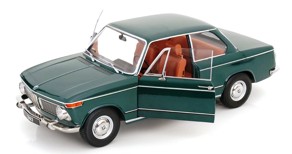 BMW 1802 1-Series 1967 green 1:12 KK Scale