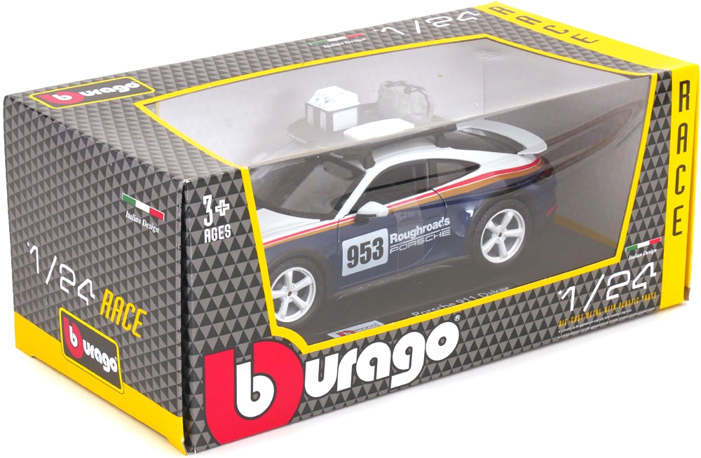Porsche 991 #953 Dakar 2023 1:24 Bburago
