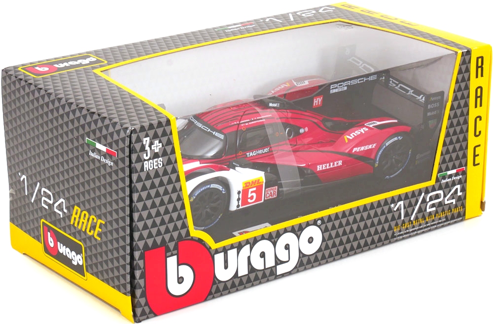 Porsche 963 9RD 4.6L Turbo V8 24h Le Mans 2023 1:24 Bburago
