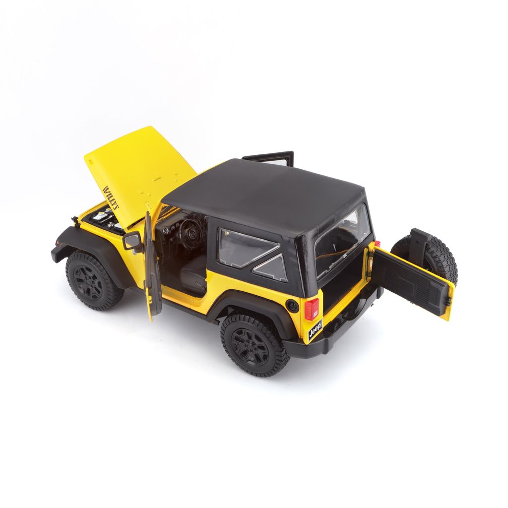 Jeep Wrangler 2014 yellow 1:18 Maisto