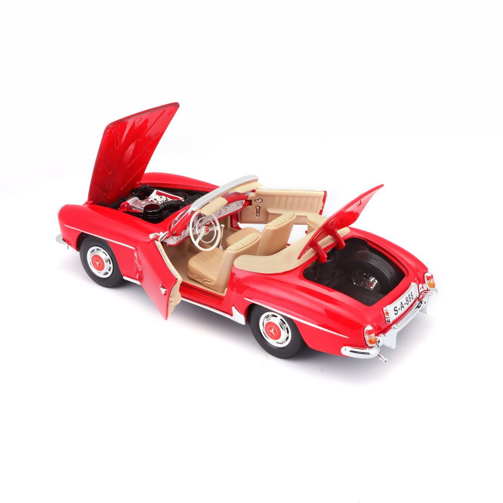Mercedes Benz 190 SL Cabrio 1955 red 1:18 Maisto