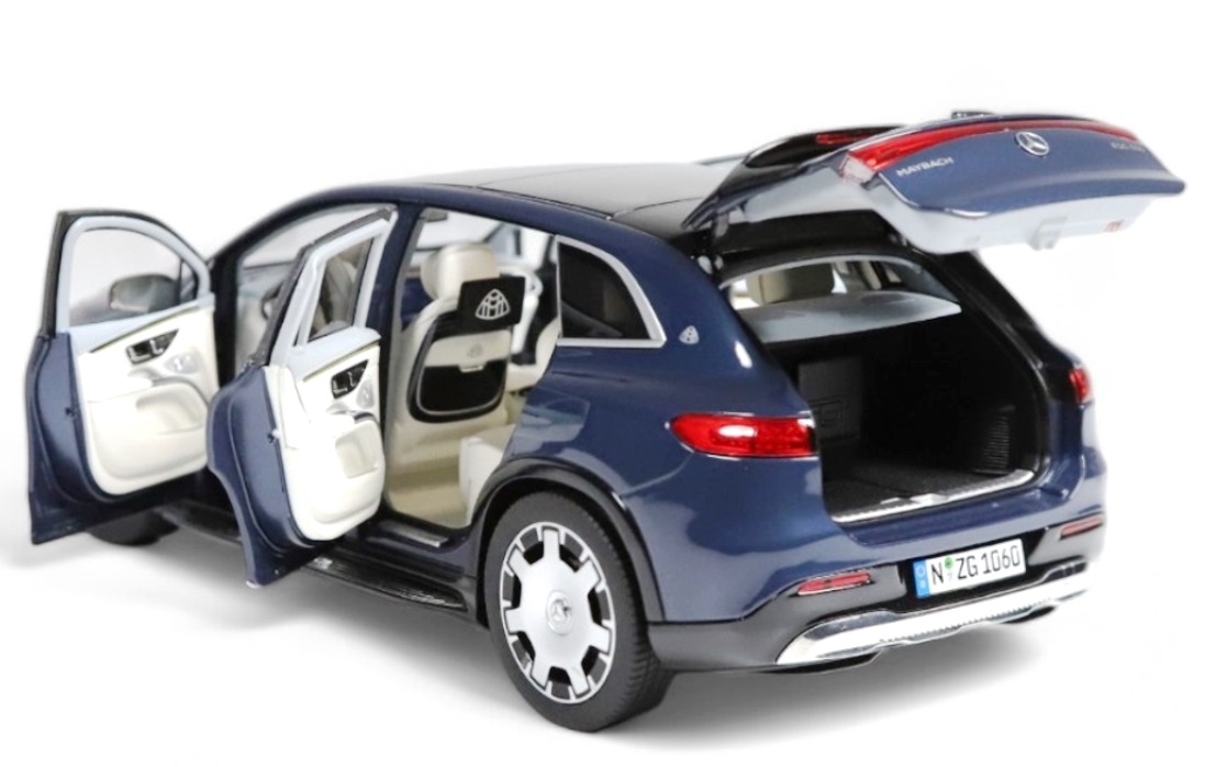 Mercedes-Maybach EQS SUV soldalith blue 1:18 NZG