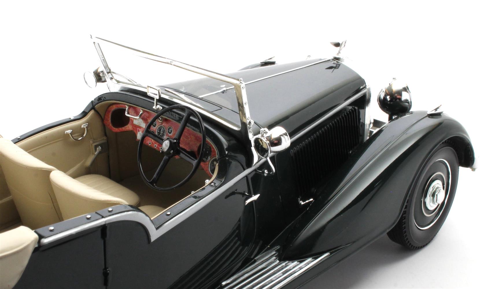Bentley 4.25L Vandem Plas Tourer Cabriolet Open 1938 green 1:18 Cult Scale Models