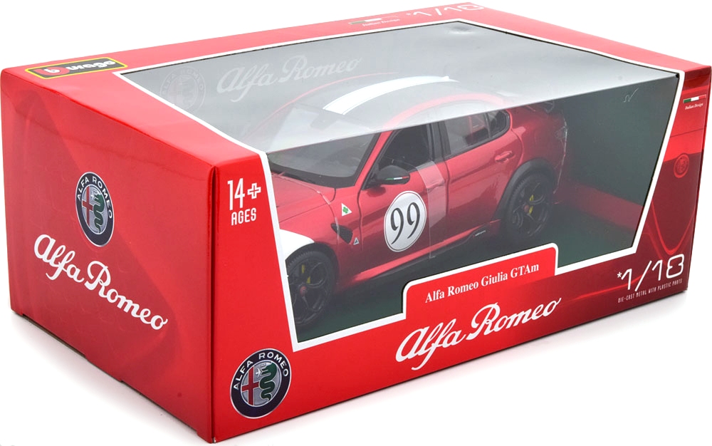 Alfa Romeo Giulia GTAm #99 Racing 2020 1:18 Bburago
