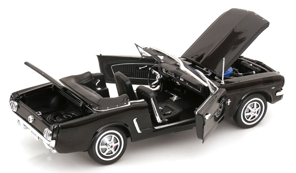 Ford Mustang Cabrio 1964 1/2 black 1:18 Welly