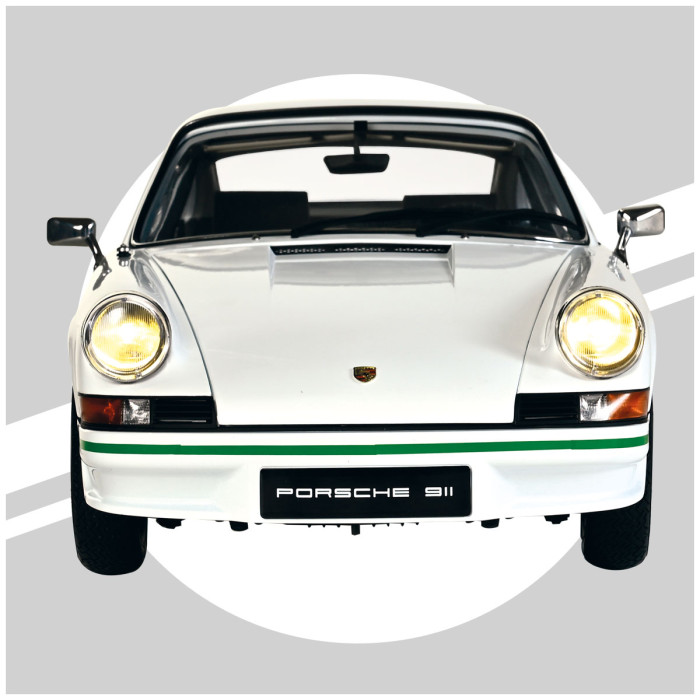 Porsche 911 RS 2.7 white/green 1:8 Ixo Models 