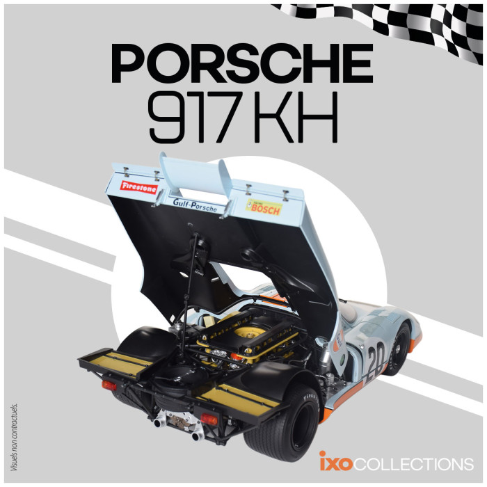 Porsche 917K #20 Gulf 24H Le Mans 1970 1:8 Ixo Models 