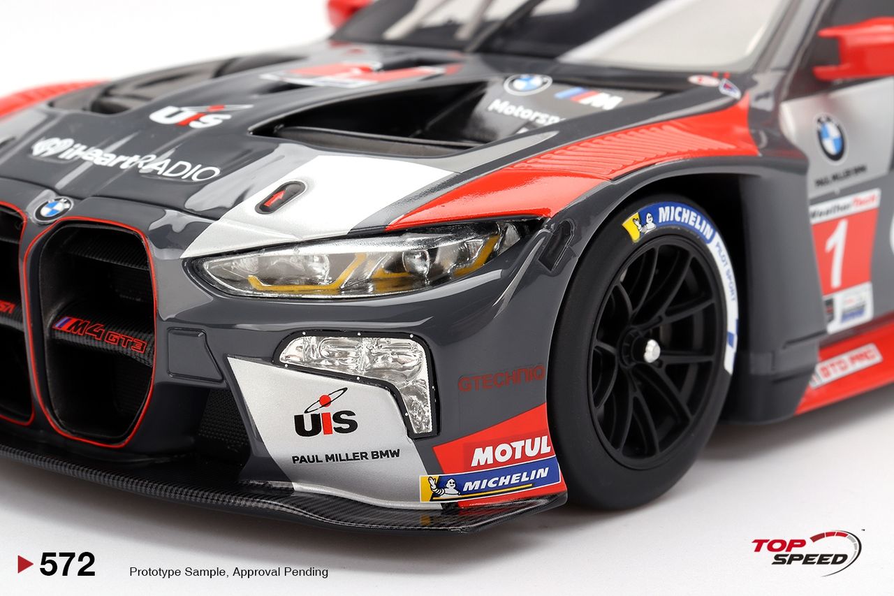 BMW M4 G82 GT3 #1 Paul Miller Racing IMSA 12H Sebring 2024 1:18 TopSpeed Models
