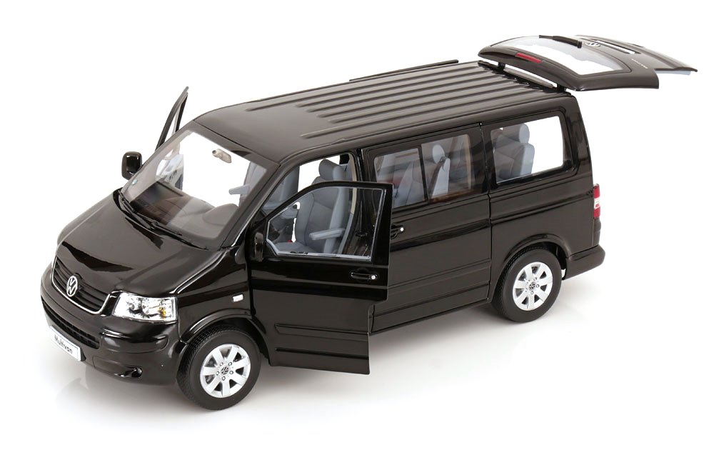 Volkswagen T5 Multivan 2003 black 1:18 Norev