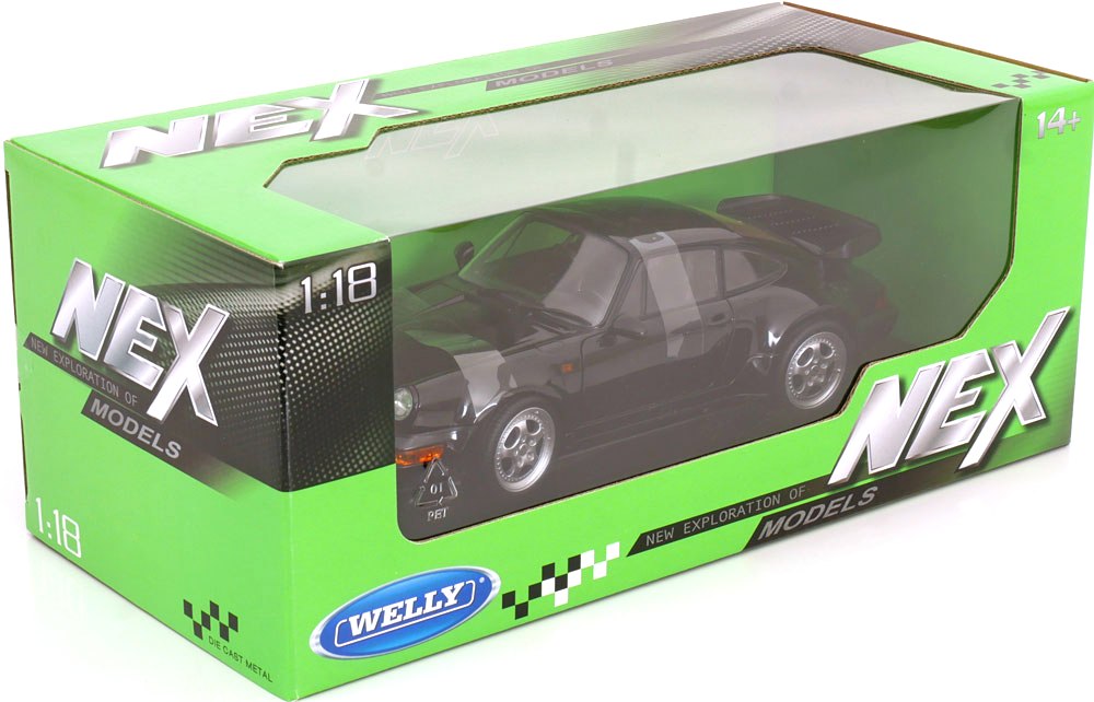 Porsche 911 Turbo (964) black 1:18 Welly