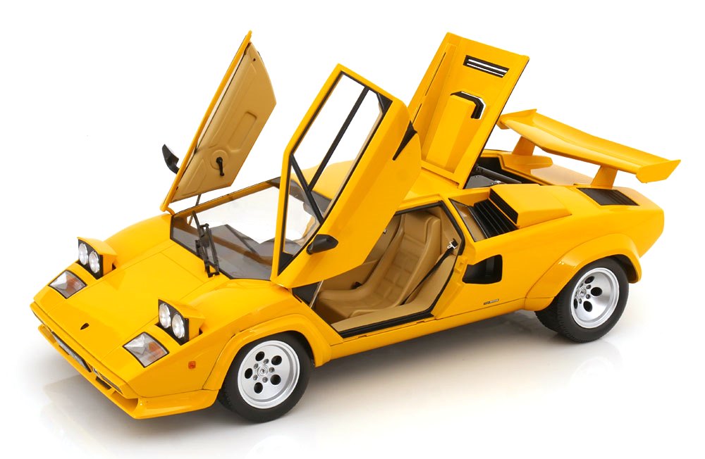 Lamborghini Countach LP 5000S QV 1985 yellow 1:12 KK Scale