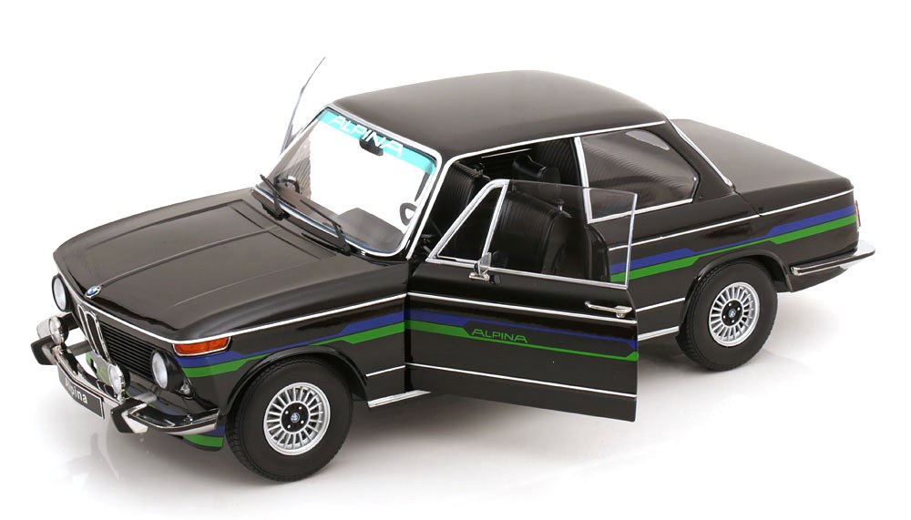 BMW 2002 Alpina 2-Series 1974 black 1:12 KK Scale