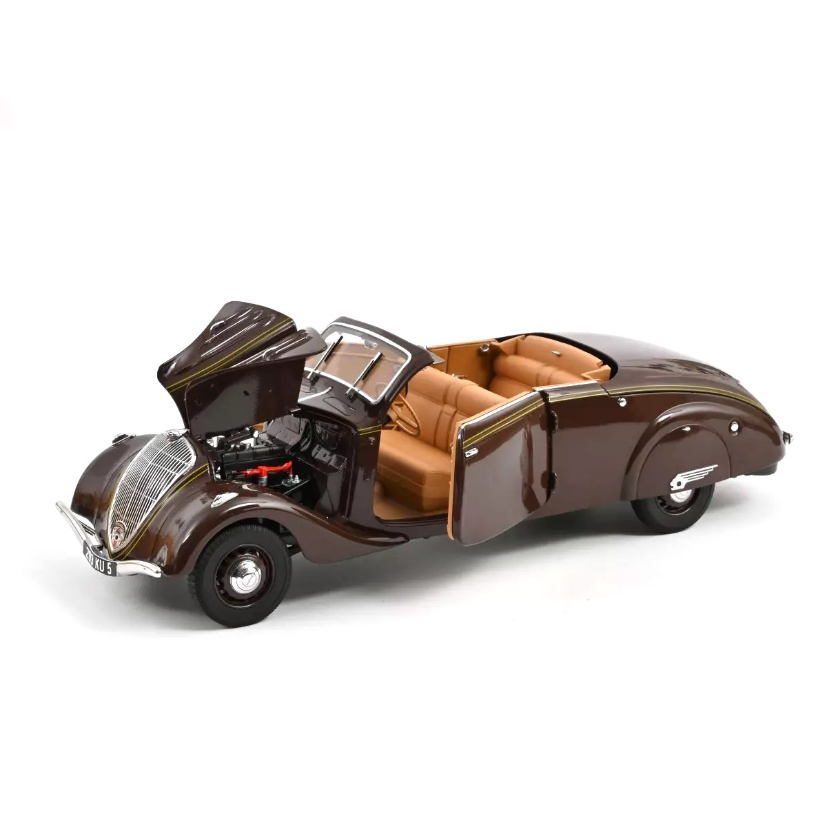 Peugeot 402 Eclipse 1937 chocolate 1:18 Norev