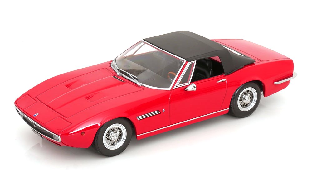 Maserati Ghibli Spyder 1970 red with Spoke Rims 1:18 KK Scale