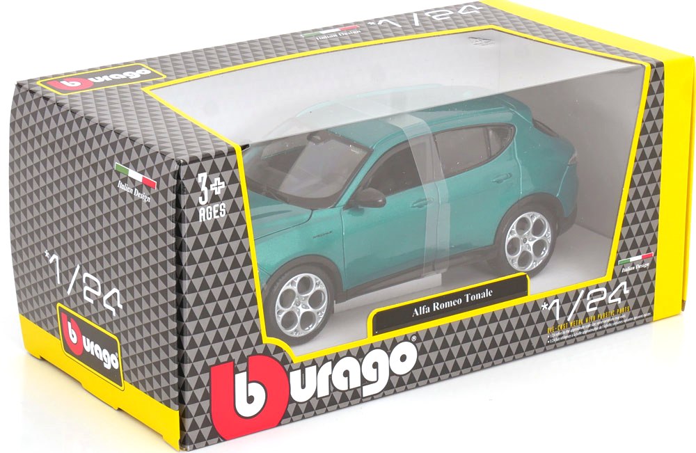Alfa Romeo Tonale 2023 green 1:24 Bburago