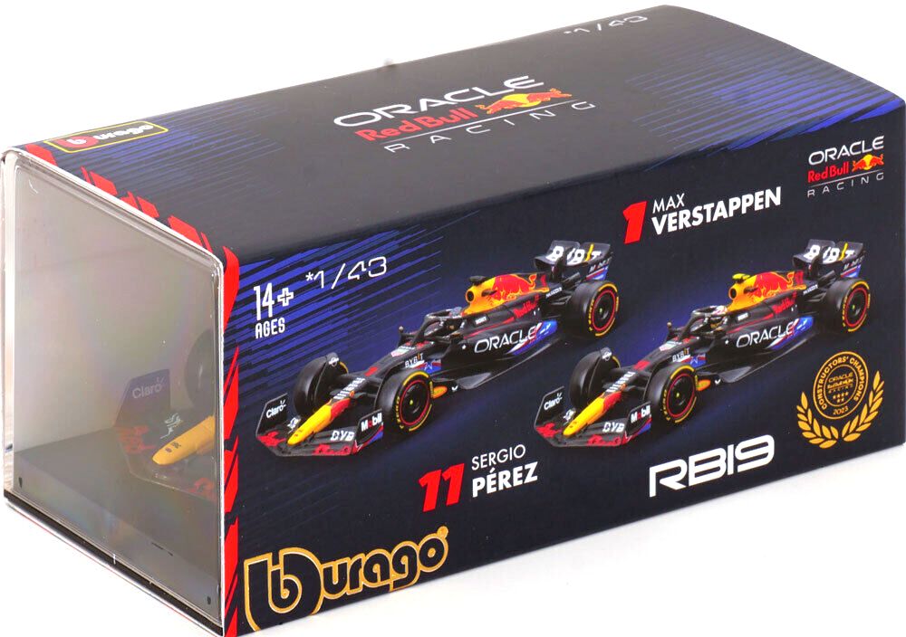Red Bull RB19 #1 M.Verstappen Winner Austin GP 2023 with helmet 1:43 Bburago