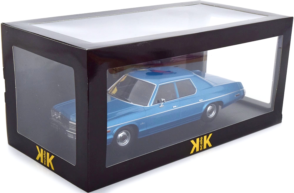 Dodge Monaco 1974 light blue metallic 1:18 KK Scale